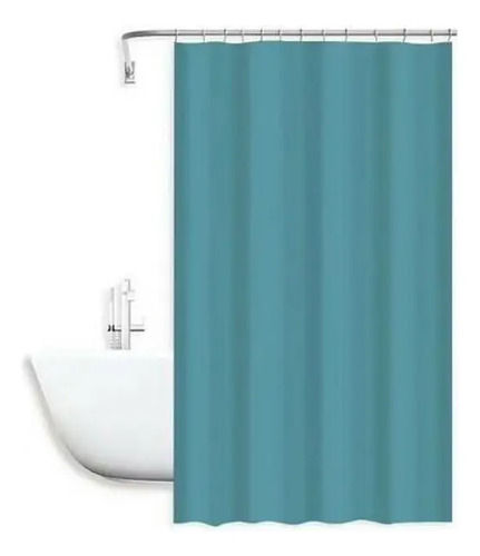 [MLC458697296] Cortina Baño Ducha Tela Genero Poliéster 180x180