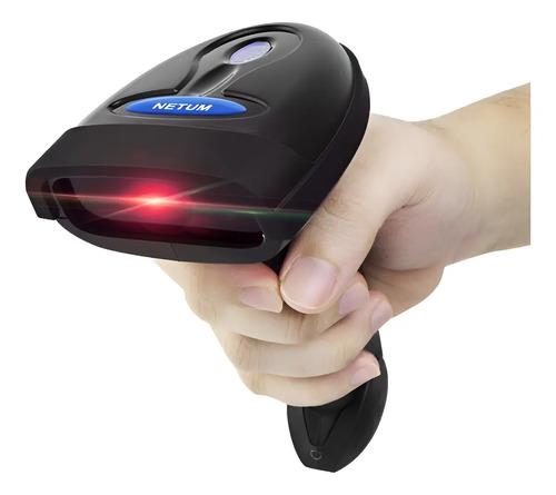 [MLC2028433964] Lector Escáner Código Barras Inalámbrico 2.4g + Bluetooth Negro Usb