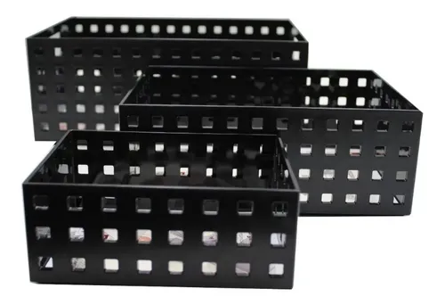 3 Canasto Kit Cestas Organizador Decorativo / Ekipofertas