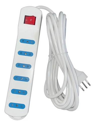 [MLC2099292422] Alargador Zapatilla Eléctrica 3 Mts 6 Posiciones Con Switch B