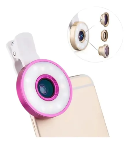 Lente Ojo De Pez 3 En 1 Universal Ios Monopod Macro Wide