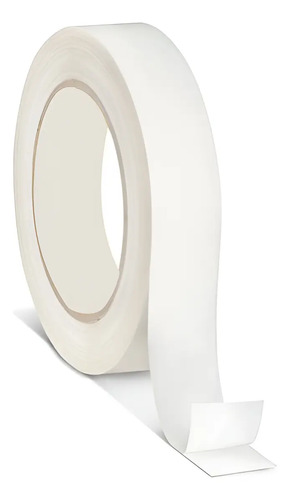 [MLC2398324122] Cinta Doble Contacto Doble Cara Faz 3 Mt X 1.8cm Blanco Lisa