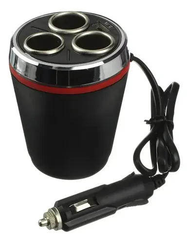 Adaptador Para Enchufe Encendedor Auto 1 A 3 Triple + Usb