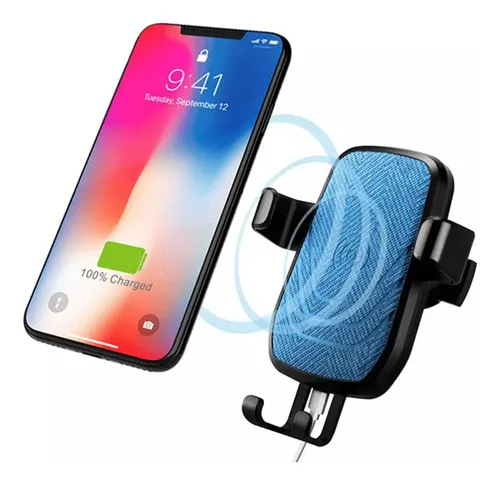 [MLC443504057] Cargador Soporte Auto Inalambrico Qi iPhone 8 Plus X S7 S8
