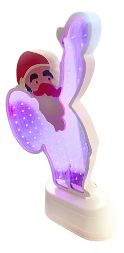 [MLC2746254536] Lampara Led Viejo Viejito Pascuero Santa Claus Navidad Fucsia