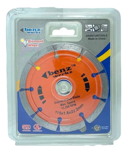 Disco Diamantado Corte Ceramica Concreto Piedra Bloque 4 1/2