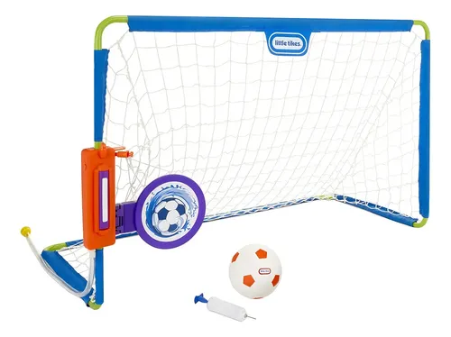 Mini Portería Little Tikes 2 En 1 Con Rociador De Agua Balón
