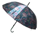 Paraguas Plegable 16 Varillas 79cm Colores Automático Color Verde Con Diseño