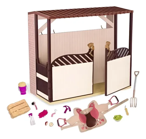 [MLC1558594911] Establo De Caballos Muñecas Our Generation