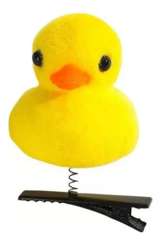 [MLC1554069877] Pinzas Para Cabello Ekipofertas Amarillo Patico Pack 12 Piezas Diseño Patitos