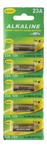 [MLC2819816902] Pack 5 Baterias Pila 23a 12v Control Remoto Porton Alarma
