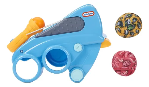 [MLC1584729291] Little Tikes Mighty Blasters Lanzador Bolas Esponja Celeste