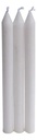 Pack 8 Velas Blanco Blancas Lilas 20 Cm Blanco Liso Neutro