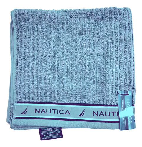 [MLC2867073222] Toalla Nautica Home Signature 132x71 Cm 100% Algodon Indu Color Verde Lisa