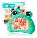 Juego Pop It Electrónico Quick Push Verde, Juguete Sensorial Antiestrés Ranita Verde