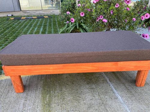 [MLC1855267523] Banca Banqueta Asiento De Madera Terraza Camping Eventos Madera Oscuro Marrón