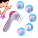 Limpiador Masajeador Exfoliador Facial 5 En 1  Ver Rosa