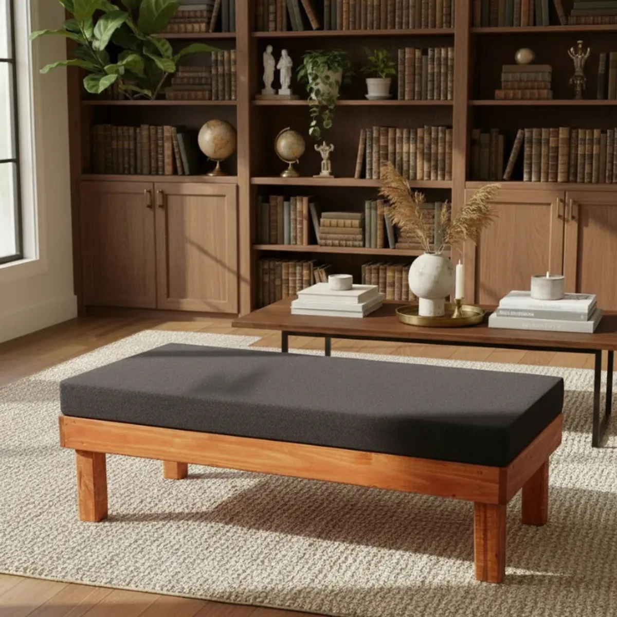 [Banqueta rustica] Banqueta Asiento De Madera Terraza Camping Bar Eventos Madera