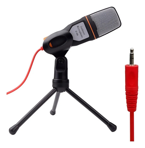 [MLC549990144] Microfono De Estudio Microfono De Condensador Microfono Pc  Negro