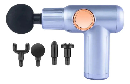[MLC526806124] Pistola Masaje Muscular 4 Accesorios