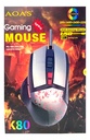 Mouse Gamer Pro 6 Botones K80 Optico Usb 3200 Dpi Gris Modelo K80