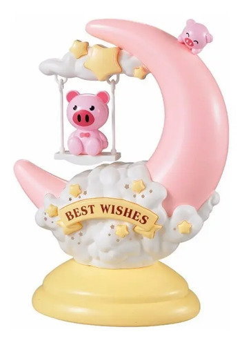 [MLC575088018] Lampara Luna 3d Luz Led Cerdito Pig Touch