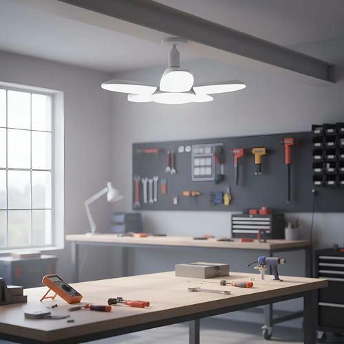 [MLC619122216] Ampolleta Led Triple Helice Plegable E27 Ahorro Energia  Blanco