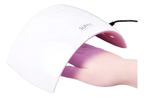 [MLC482387581] Lampara Led Uv Manicure Secador Uñas 24w Ekipofertas Blanco